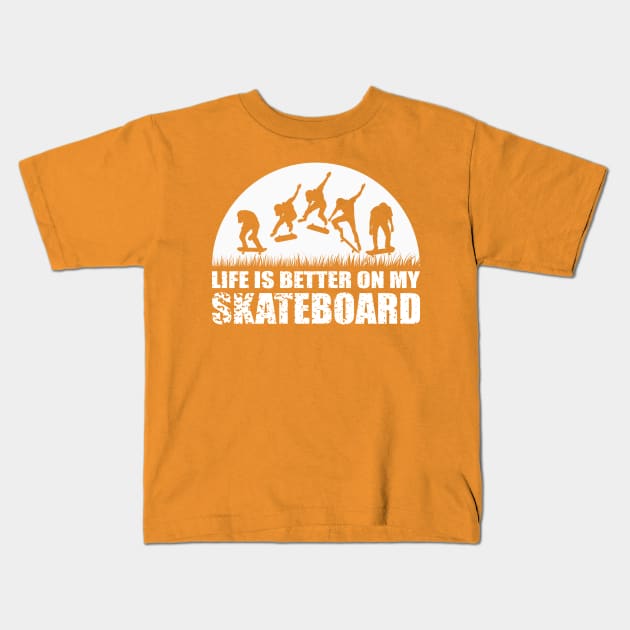 Skateboard T-shirt Kids T-Shirt by Ebazar.shop